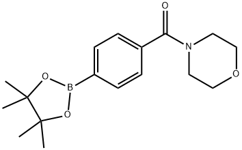 4-(MORPHOLINE)CARBOXAMIDOPHENYLBORONIC ACID, PINACOL ESTER Structural