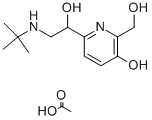 2-(HYDROXYMETHYL)-6-(1-HYDROXY-2-TERT-BUTYLAMINO-ETHYL)-PYRIDIN-3-OL Structural