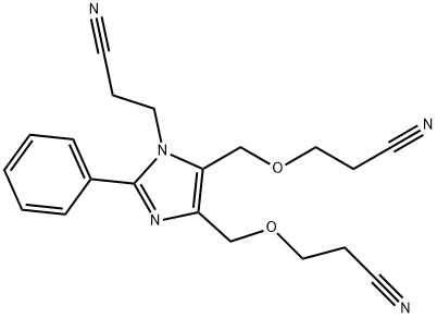 4,5-bis[(2-cyanoethoxy)methyl]-2-phenyl-1H-imidazole-1-propiononitrile