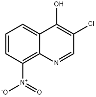 3-CHLORO-8-NITROQUINOLIN-4-OL Structural