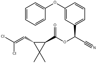 alpha-cyano-3-phenoxybenzyl [1R-[1alpha(S*),3beta]]-3-(2,2-dichlorovinyl)-2,2-dimethylcyclopropanecarboxylate Structural