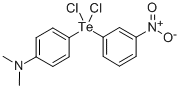 Tellurium, dichloro(p-(dimethylamino)phenyl)(m-nitrophenyl)-