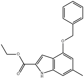 Ethyl 4-(benzyloxy)-6-methyl-1H-indole-2-carboxylate Structural