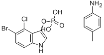 5-Bromo-4-chloro-3-indolyl phosphate p-toluidine salt