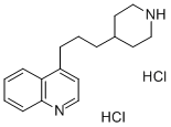 Quinoline, 4-(3-(4-piperidinyl)propyl)-, dihydrochloride Structural