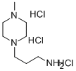 1-Piperazinepropanamine, 4-methyl-, trihydrochloride Structural