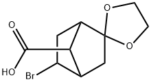 EXO-2-BROMO-5,5-ETHYLENEDIOXYBICYCLO[2.2.1]HEPTANE-SYN-7-CARBOXYLIC ACID Structural