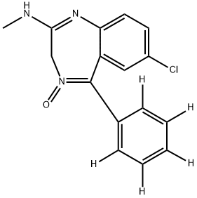 CHLORDIAZEPOXIDE-D5 Structural