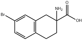 2-AMINO-7-BROMO-1,2,3,4-TETRAHYDRONAPHTHALENE-2-CARBOXYLIC ACID Structural