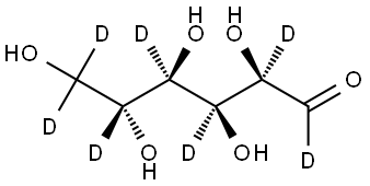 D-Glucose-1,2,3,4,5,6,6-D7 Structural