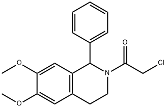 2-CHLORO-1-(6,7-DIMETHOXY-1-PHENYL-3,4-DIHYDRO-1H-ISOQUINOLIN-2-YL)-ETHANONE Structural