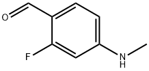 Benzaldehyde, 2-fluoro-4-(methylamino)- (9CI) Structural