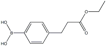 [4-(2-ETHOXYCARBONYLETHYL)PHENYL]BORONIC ACID Structural