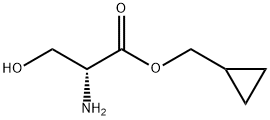 D-Serine, cyclopropylmethyl ester (9CI) Structural