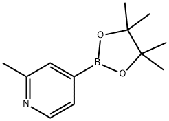 2-METHYLPYRIDINE-4-BORONIC ACID PINACOL ESTER Structural