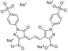 4,4'-BIS[3-CARBOXY-5-OXO-1-(4-SULFOPHENYL)-2-PYRAZOLIN-4-YL]TRIMETHINE OXONOLE DIPOTASSIUM SALT Structural