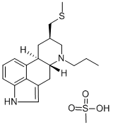 Pergolide mesylate salt Structural