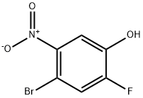 4-BROMO-2-FLUORO-5-NITROPHENOL Structural