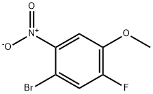 1-BROMO-5-FLUORO-4-METHOXY-2-NITROBENZENE Structural