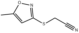Acetonitrile, [(5-methyl-3-isoxazolyl)thio]- (9CI) Structural