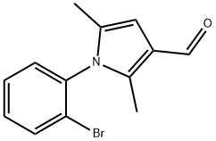 1-(2-BROMOPHENYL)-2,5-DIMETHYL-1H-PYRROLE-3-CARBALDEHYDE Structural