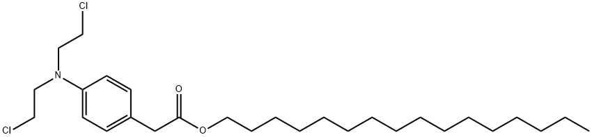 hexadecyl 2-[4-[bis(2-chloroethyl)amino]phenyl]acetate Structural