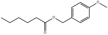 Hexanoic acid, (4-methoxyphenyl)methyl ester Structural