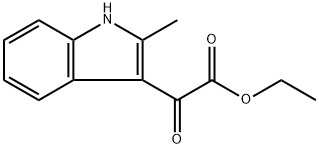 (2-METHYL-1H-INDOL-3-YL)-OXO-ACETIC ACID ETHYL ESTER Structural Picture