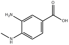 3-AMINO-4-METHYLAMINO-BENZOIC ACID Structural