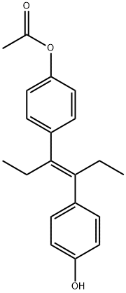 trans-Diethyl Stilbestrol Acetate Structural