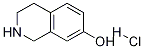 7-Hydroxy-1,2,3,4-tetrahydroisoquinoline Hydrochloride Structural