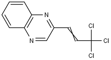 Quinoxaline, 2-(3,3,3-trichloro-1-propenyl)- Structural
