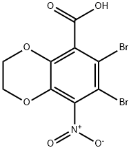 6,7-Dibromo-8-nitro-2,3-dihydrobenzo[1,4]dioxine-5-carboxylic acid