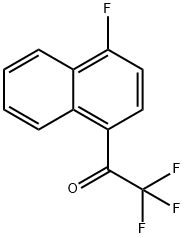 1-(4-FLUORONAPHTHYL) TRIFLUOROMETHYL KETONE Structural