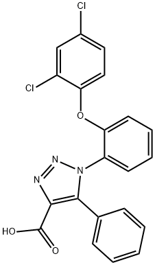 1-[2-(2,4-DICHLOROPHENOXY)PHENYL]-5-PHENYL-1H-1,2,3-TRIAZOLE-4-CARBOXYLIC ACID Structural