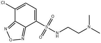 4-[2-(DIMETHYLAMINO)ETHYLAMINOSULFONYL]-7-CHLORO-2,1,3-BENZOXADIAZOLE Structural