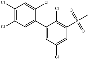 3-Methylsulfonyl-2,2',4',5,5'-pentachlorobiphenyl Structural