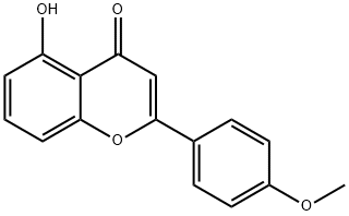 5-HYDROXY-4'-METHOXYFLAVONE Structural