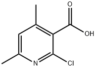 2-Chloro-4,6-dimethyl-3-pyridinecarboxylic acid Structural