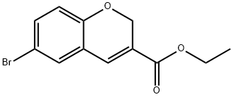 6-BROMO-2H-CHROMENE-3-CARBOXYLIC ACID ETHYL ESTER Structural