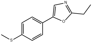 Oxazole, 2-ethyl-5-[4-(methylthio)phenyl]- (9CI) Structural