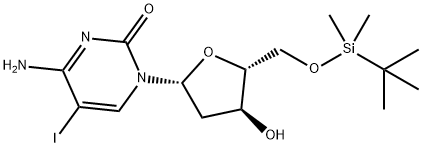 5'-O-(TERT-BUTYLDIMETHYLSILYL)-5-IODO-2'-DEOXYCYTIDINE Structural