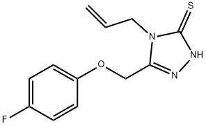 4-ALLYL-5-[(4-FLUOROPHENOXY)METHYL]-4H-1,2,4-TRIAZOLE-3-THIOL Structural