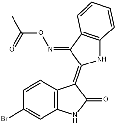 (2'Z,3'E)-6-BROMOINDIRUBIN-3'-ACETOXIME Structural