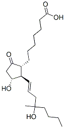 Prost-13-en-1-oic acid, 11,16-dihydroxy-16-methyl-9-oxo-, (11alpha,13E )-(+-)- Structural