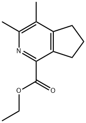 ETHYL 3,4-DIMETHYL-6,7-DIHYDRO-5H-CYCLOPENTA[C]PYRIDINE-1-CARBOXYLATE Structural