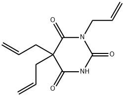 1,5,5-triallylbarbituric acid Structural