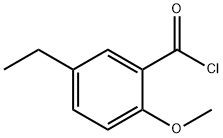 Benzoyl chloride, 5-ethyl-2-methoxy- (9CI) Structural