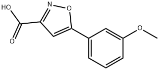 5-(3-METHOXY-PHENYL)-ISOXAZOLE-3-CARBOXYLIC ACID Structural