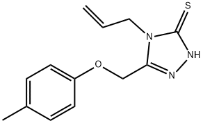 4-ALLYL-5-[(4-METHYLPHENOXY)METHYL]-4H-1,2,4-TRIAZOLE-3-THIOL Structural